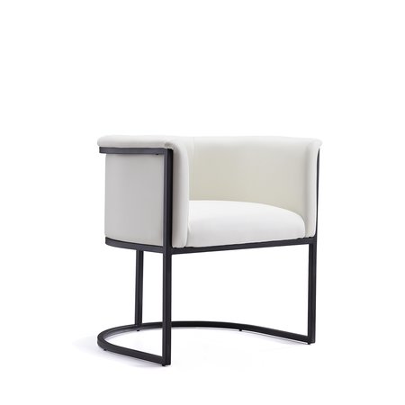 MANHATTAN COMFORT Bali Dining Chair in White and Black DC044-WH
